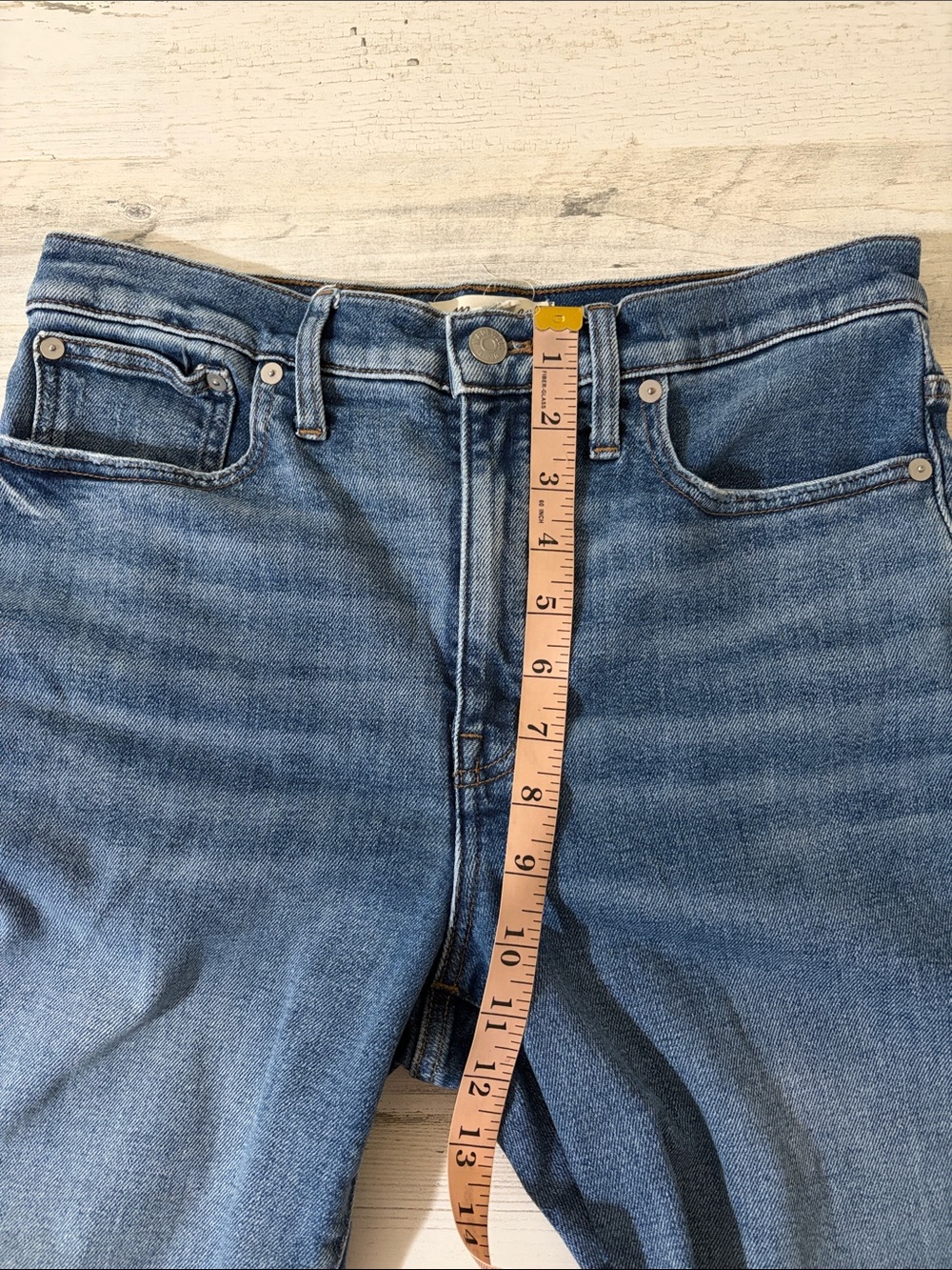 Madewell Slim Wide Leg Crop Jeans Size 28 - Picture 11 of 15